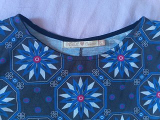 Vestido estampado geométrico talla única