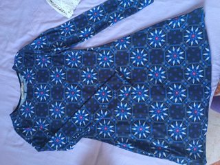 Vestido estampado geométrico talla única
