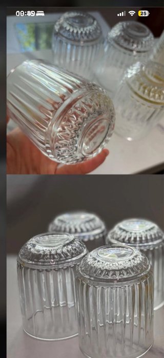 Set 8 Bicchieri Vetro