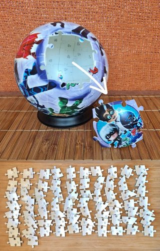 Lámpara Puzzle 3D PjMasks de la serie animación. R