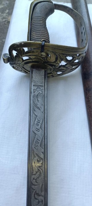 Sabre decorativo antiguoToledo 1857