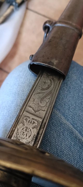 Sabre decorativo antiguoToledo 1857