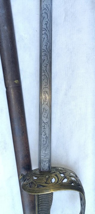 Sabre decorativo antiguoToledo 1857