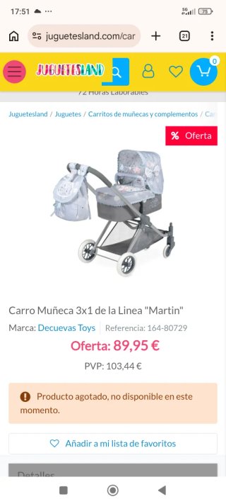 Carrito de muñecas Línea Martín