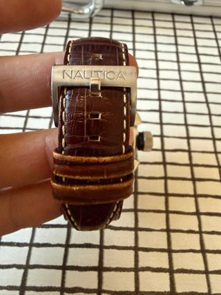 Reloj Nautica A29507 Cronógrafo Acero Marrón