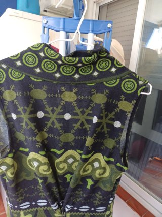 Vestido Corte Hindu sin mangas Talla M