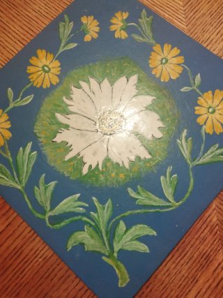 3 Mosaicos Decorativos Pintados a Mano