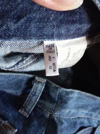 Gonna Armani Jeans Denim con Pizzo Tg. 40