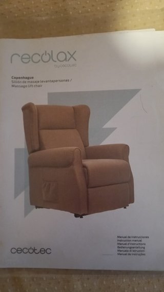Sillón de Masaje con levanta-personas para grua
