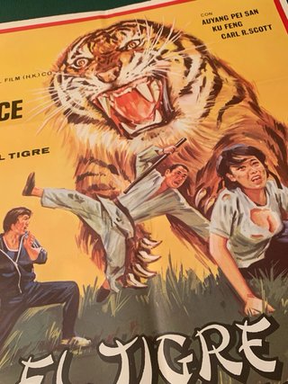 Cartel Original El Tigre Vuelve Al Ataque (1981)