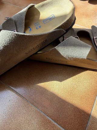 Birkenstock Arizona Beige/Marrón Talla 43
