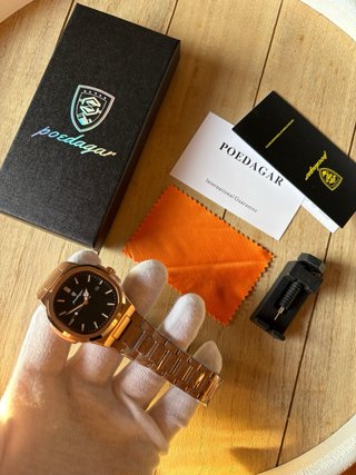 Orologio in Acciaio Inox Poedagar Full Set