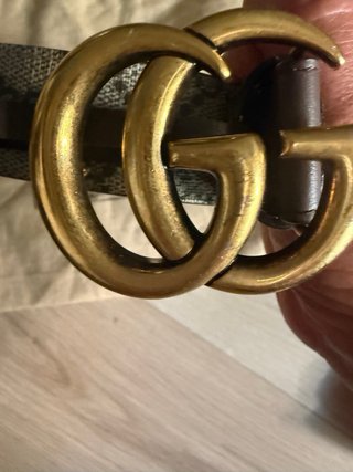 Cinturón Gucci Interlocking Canvas GG