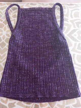 Conjunto Top y Falda Morado