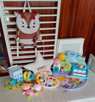 Cuna-cama hasta 8 años+colchón látex+extras
