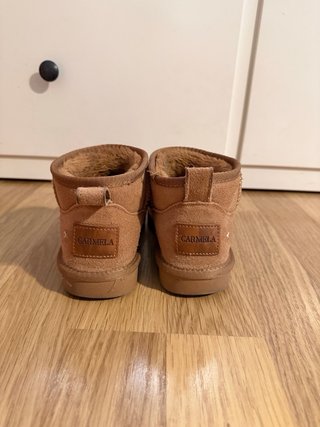 Botines de piel Carmela marrones