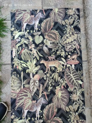 TEJIDO/PAPEL ESTAMPADO, ANIMALES DE LA SELVA