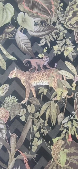 TEJIDO/PAPEL ESTAMPADO, ANIMALES DE LA SELVA