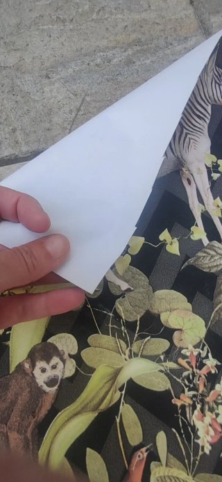 TEJIDO/PAPEL ESTAMPADO, ANIMALES DE LA SELVA