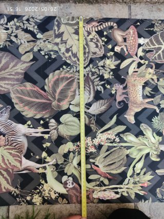 TEJIDO/PAPEL ESTAMPADO, ANIMALES DE LA SELVA