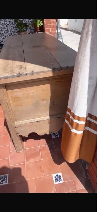 Baúl Antiguo Madera y Metal