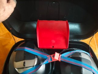 Maleta para moto 2 cascos