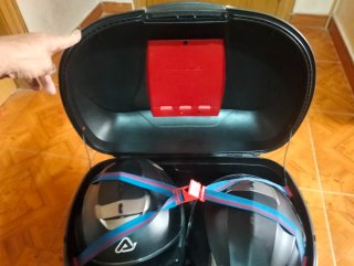 Maleta para moto 2 cascos