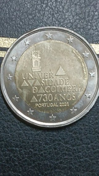 Moneda 2€ Portugal Universidade de Coimbra