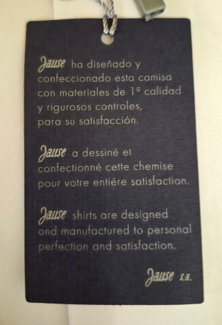 Camisa Jause Hombre Manga Larga Blanca