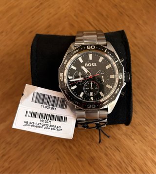 Reloj Boss Cronógrafo Cuarzo Hombre Negro/Plata