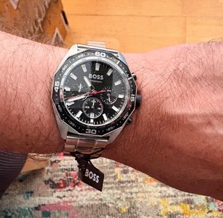 Reloj Boss Cronógrafo Cuarzo Hombre Negro/Plata
