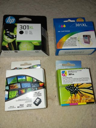 Cartuchos de Tinta HP 301XL (Negro y Color)