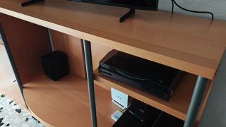 Mueble TV madera y metal