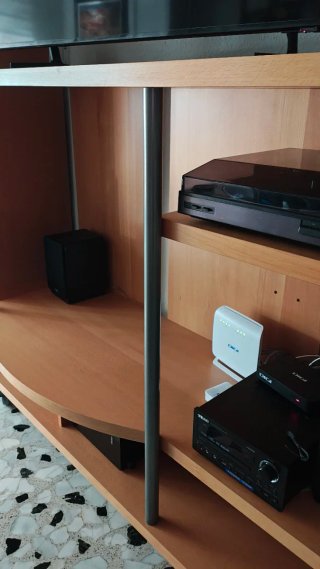 Mueble TV madera y metal
