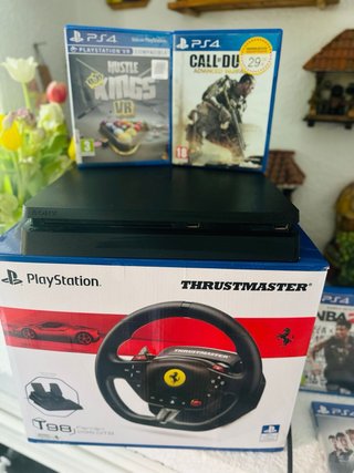 PS4 (PlayStation 4) Negra + Volante