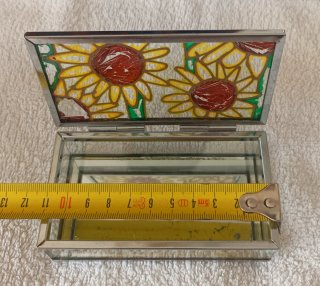 Joyero Vintage Cristal Flores