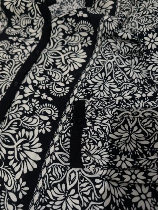 Vestido Zara Entretiempo Estampado Blanco y Negro