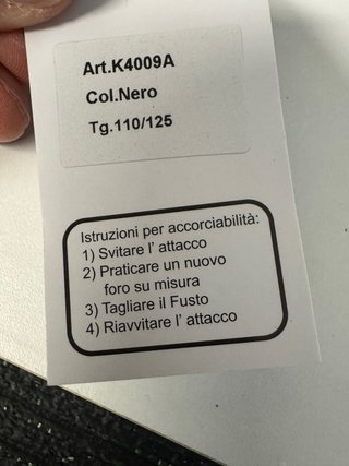 Cintura uomo nera con cartellino
