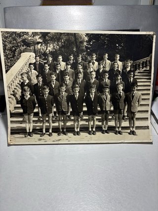 Foto antigua grupo escolar niños años 50