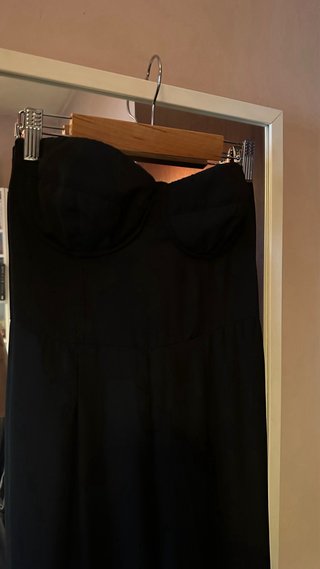 Mono largo negro Stradivarius