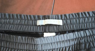 Pantaloncino Domyos nero con banda bianca XXL