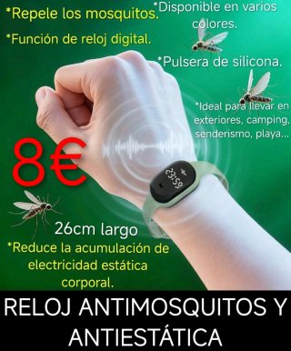 Reloj Antimosquitos y Antiestática