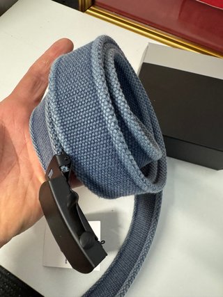 Cintura tessuto stile militare fibbia acciaio