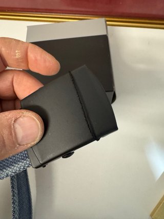 Cintura tessuto stile militare fibbia acciaio