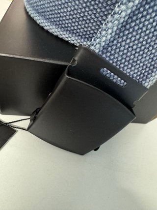 Cintura tessuto stile militare fibbia acciaio