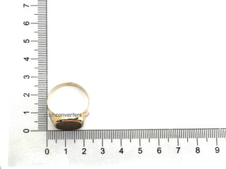 sello oro 18k con circonita