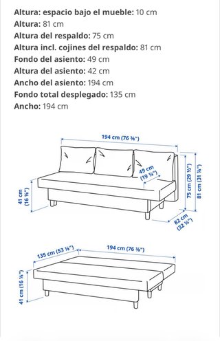 Sofá Cama Ikea