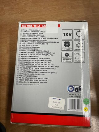 Sierra Circular Kraftixx 18V a Batería (Solo)