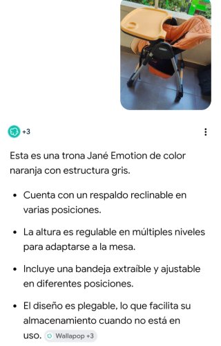 Trona Jané Emotion Respaldo reclinable altura Band