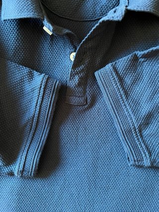 Polo Sfera cuello pico azul Talla M